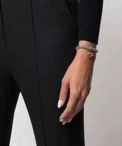 Versace crystal-embellished Medusa bracelet