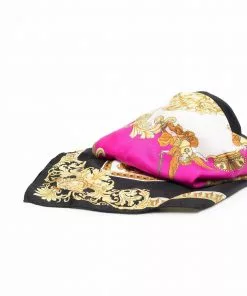 Versace Medusa Renaissance-print foulard cap