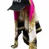 Versace Medusa Renaissance print foulard cap 1 Versace Medusa Renaissance-print foulard cap