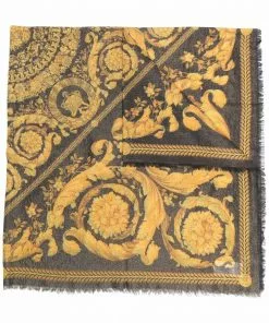 Versace Barocco-print scarf