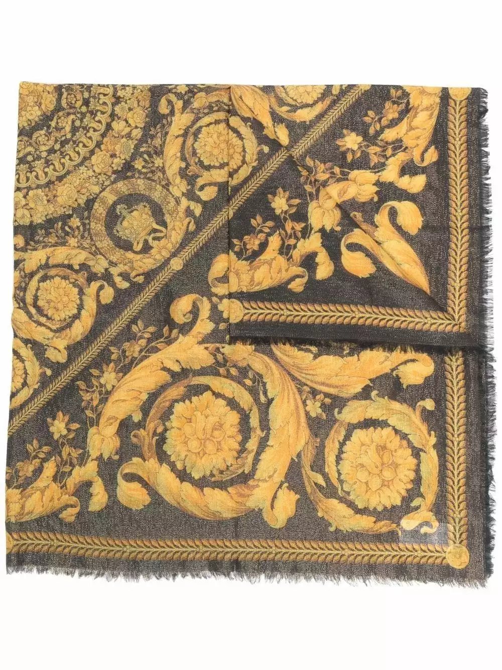 Versace Barocco print scarf 3 Versace Barocco-print scarf