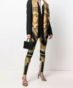 Versace Barocco-print scarf