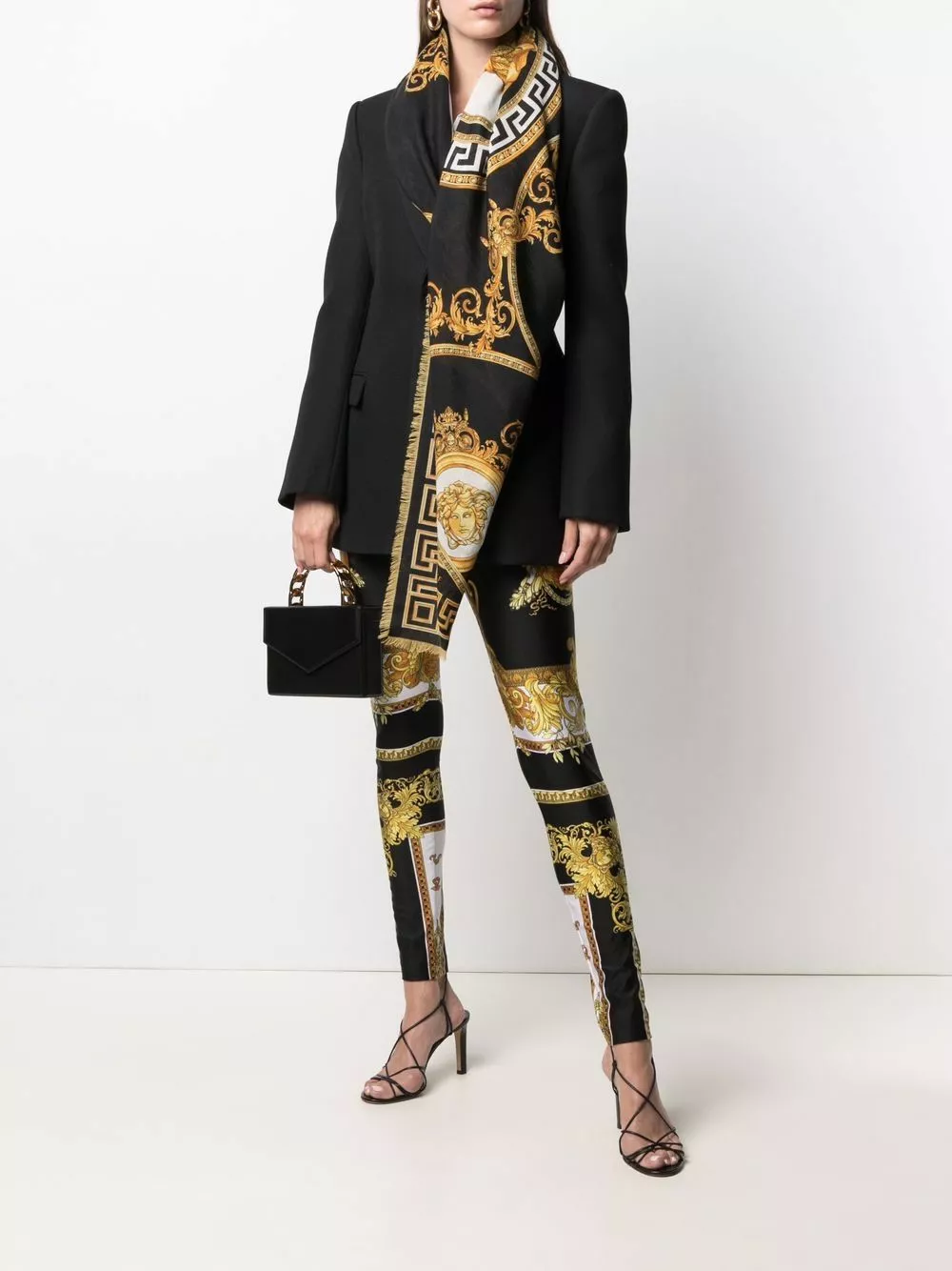 Versace Medusa head motif silk scarf 4 Versace Medusa-head motif silk scarf