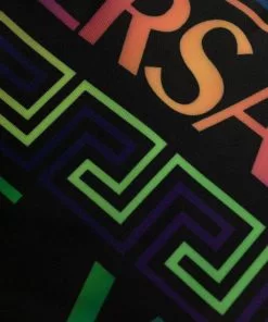 Versace Greca neon-print bikini bottoms