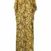 Versace baroque-print silk kaftan