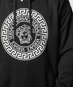 Versace Medusa logo print relaxed hoodie 11 Versace Medusa logo-print relaxed hoodie