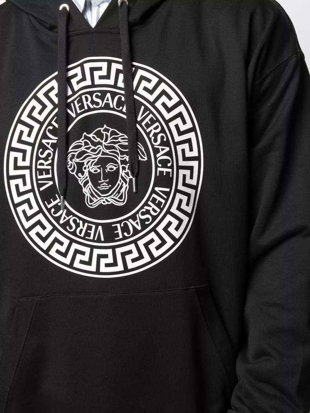 Versace Medusa logo print relaxed hoodie 7 Versace Medusa logo-print relaxed hoodie