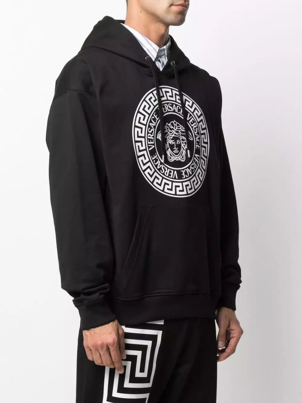 Versace Medusa logo print relaxed hoodie 5 Versace Medusa logo-print relaxed hoodie