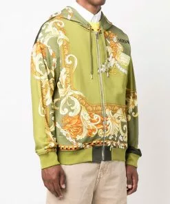 Versace Medusa Renaissance-print zipped hoodie