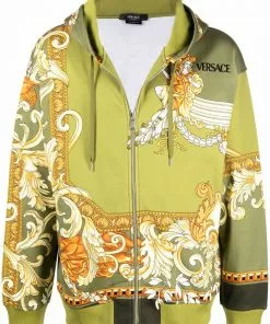 Versace Medusa Renaissance-print zipped hoodie