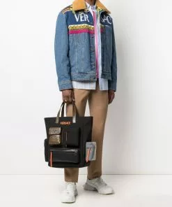 Versace logo-detail denim jacket