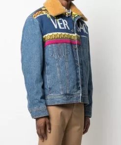 Versace logo-detail denim jacket