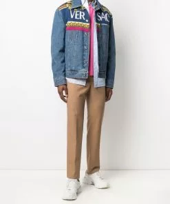 Versace logo-detail denim jacket