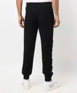 Versace wool-cashmere logo track pants