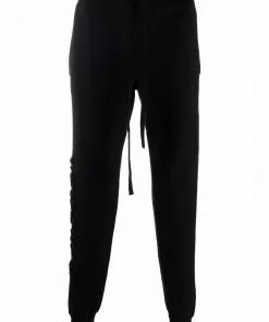 Versace wool-cashmere logo track pants