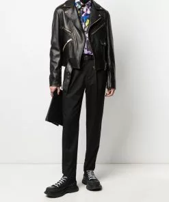 Versace graphic-print linen shirt