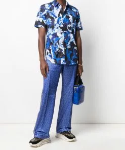 Versace Baroccoflage-print poplin shirt