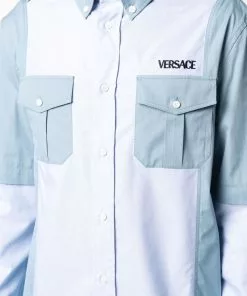 Versace patchwork poplin shirt