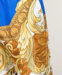Versace baroque-pattern knee-length shorts