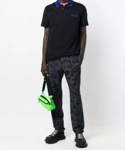 Versace baroque-pattern print straight-leg trousers