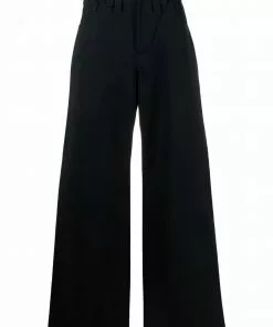 Versace Greca-accent oversized trousers