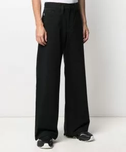 Versace Greca-accent oversized trousers