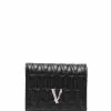 Versace quilted logo wallet
