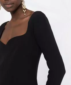 Versace charm-detail silk minidress