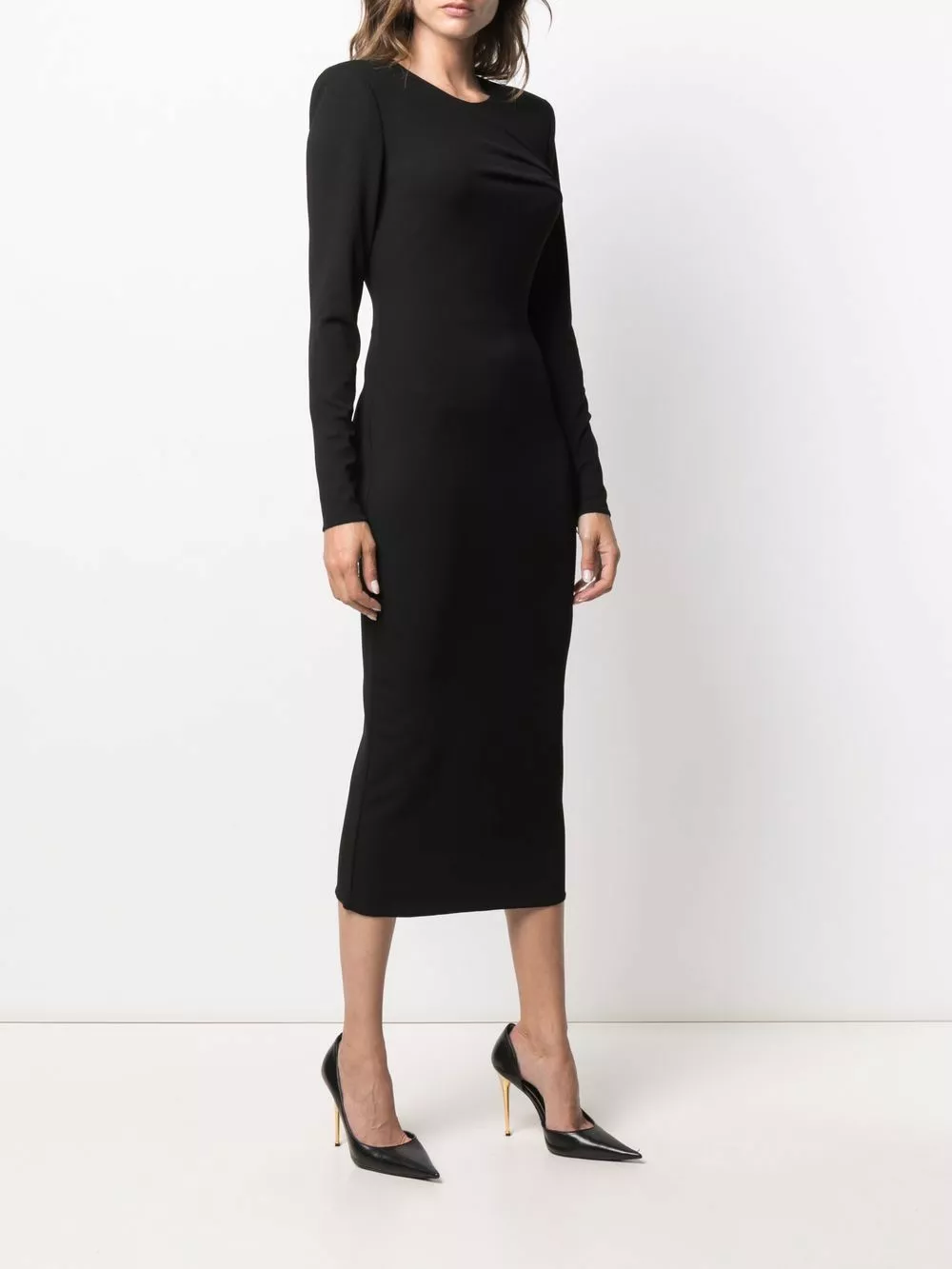 Versace Padded shoulder midi dress 5 Versace padded shoulder midi dress