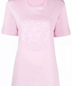 Versace Medusa crystal-embellished T-shirt