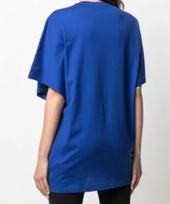 Versace Medusa logo print gathered T shirt 10 Versace Medusa logo-print gathered T-shirt