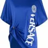 Versace Medusa logo-print gathered T-shirt
