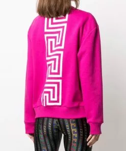 Versace Greca logo-lettering sweatshirt