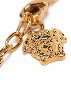 Versace charm-detailed cable-link bracelet