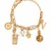 Versace Charm detailed cable link bracelet 2 Versace charm-detailed cable-link bracelet