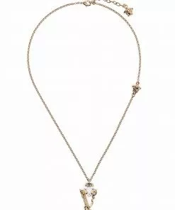 Versace Barocco V pendant necklace