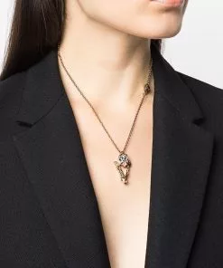 Versace Barocco V pendant necklace