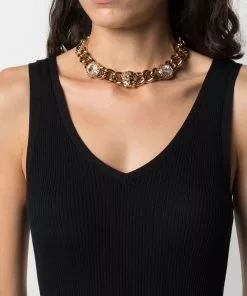 Versace Medusa Head chain necklace