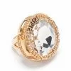 Versace Greca rhinestone embellished ring 1 Versace Greca rhinestone-embellished ring