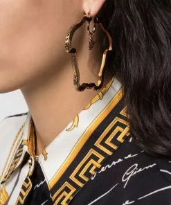 Versace Medusa Curve hoop earrings