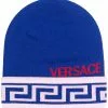 Versace Greca wool jacquard beanie