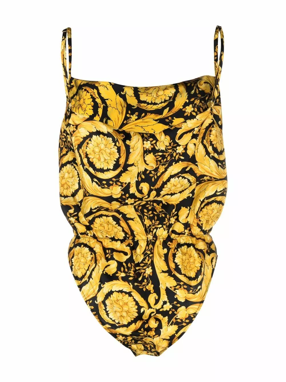 Versace Barocco print silk bodysuit 4 Versace Barocco-print silk bodysuit
