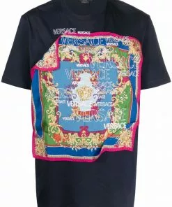 Versace Barocco-scarf T-shirt