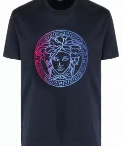 Versace Medusa-embroidered T-shirt