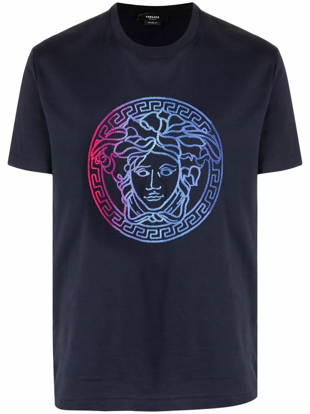 Versace Medusa embroidered T shirt 3 Versace Medusa-embroidered T-shirt