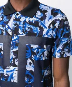 Versace Baroccoflage-print polo shirt