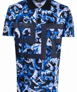 Versace Baroccoflage-print polo shirt