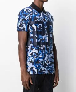 Versace Baroccoflage-print polo shirt