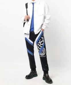 Versace logo-print sports trousers