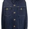 Versace Medusa button denim jacket 1 Versace Medusa-button denim jacket